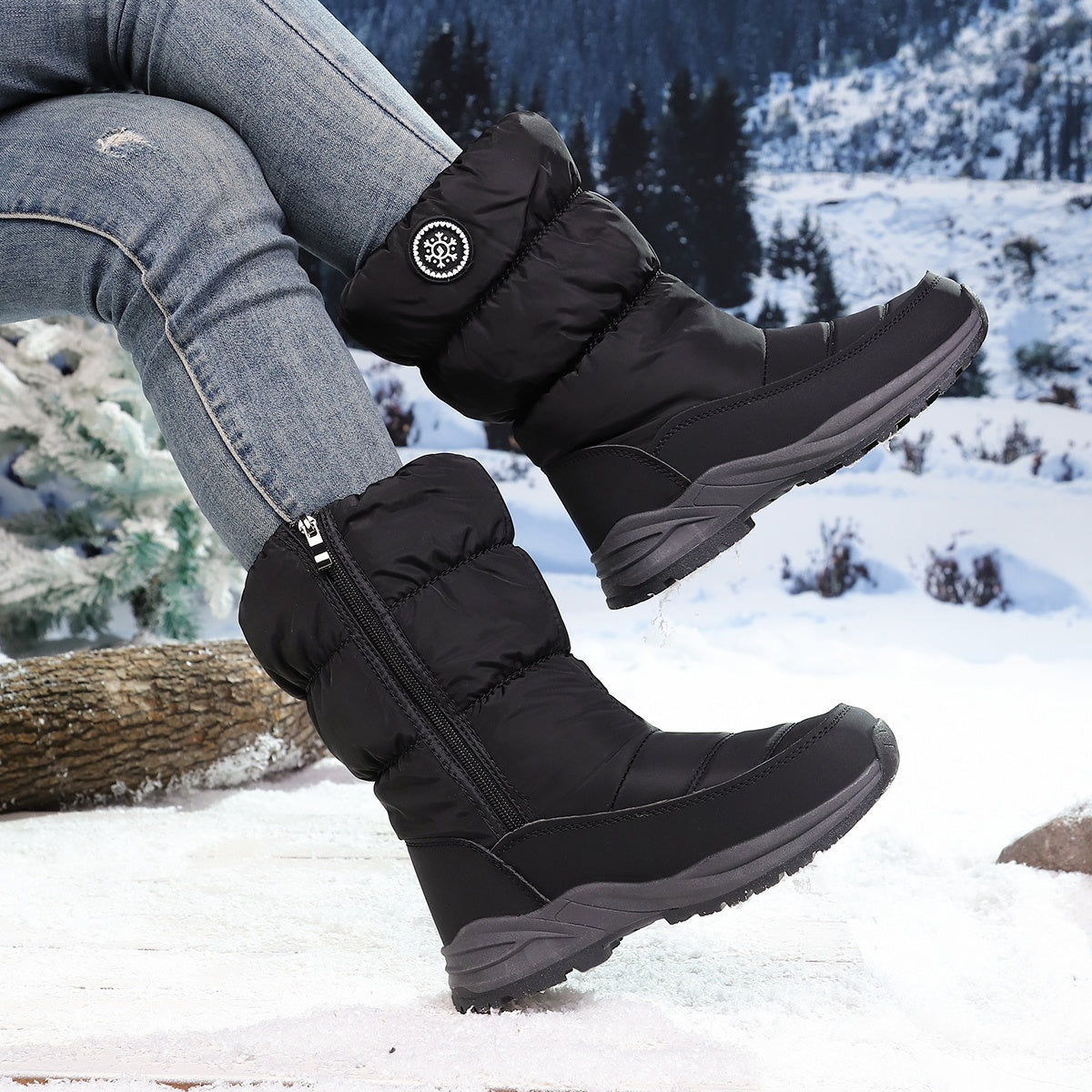 🔥Last Day Promotion 50% OFF - Women's High Quality Winter Mid-Calf Snow Boots