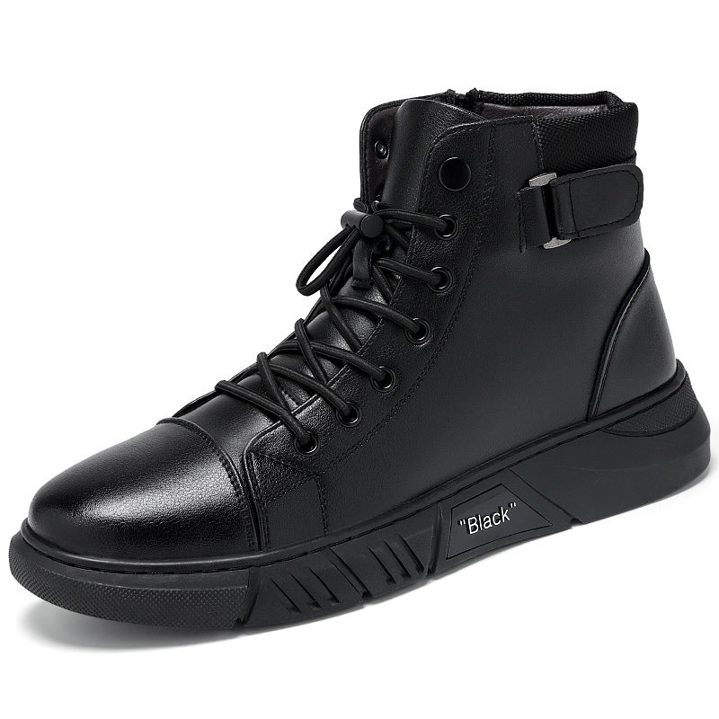Italian High-top Casual Martin Leather Boots