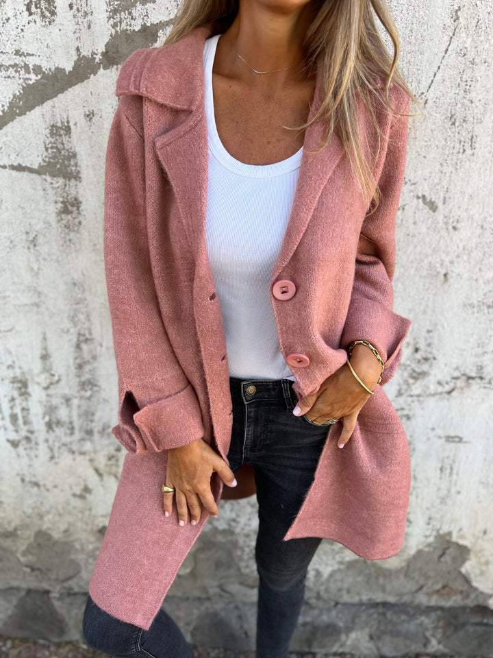 CLEARANCE SALE🔥 Casual Lapel Wool Single Breasted Long Coat- 48% OFF