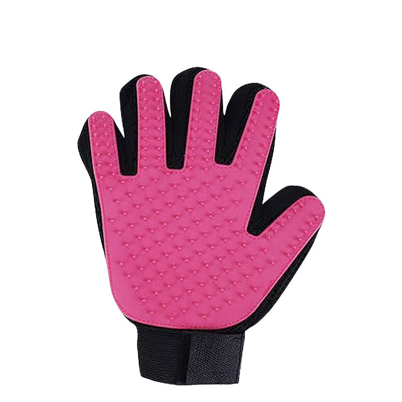5-Finger Pet Grooming Glove for Cats & Dogs