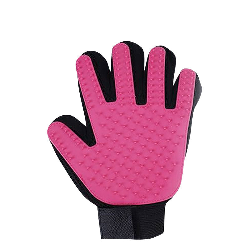 5-Finger Pet Grooming Glove for Cats & Dogs