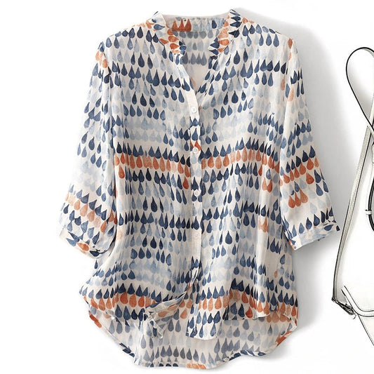 AMERA LINEN BLOUSE