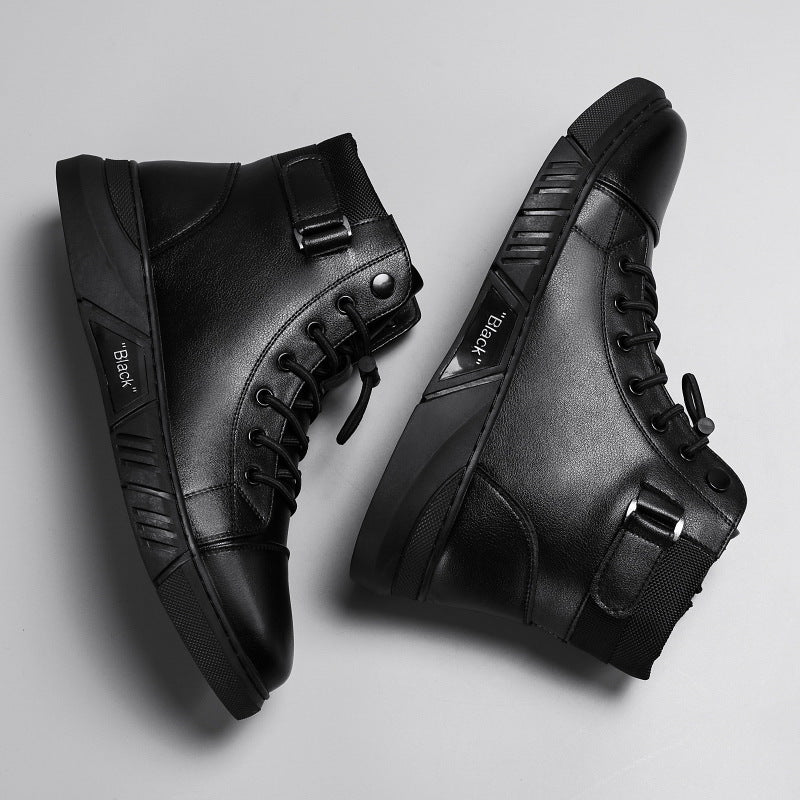 Italian High-top Casual Martin Leather Boots